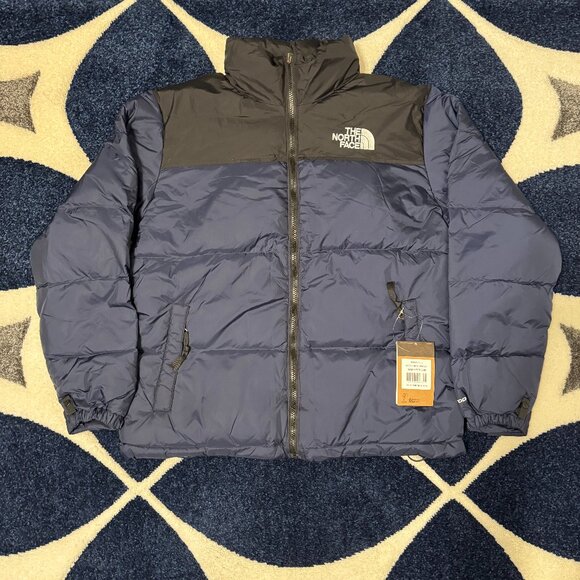 The North Face 1996 Nuptse 700 Down Puffer Jacket Navy/Black Small Medium